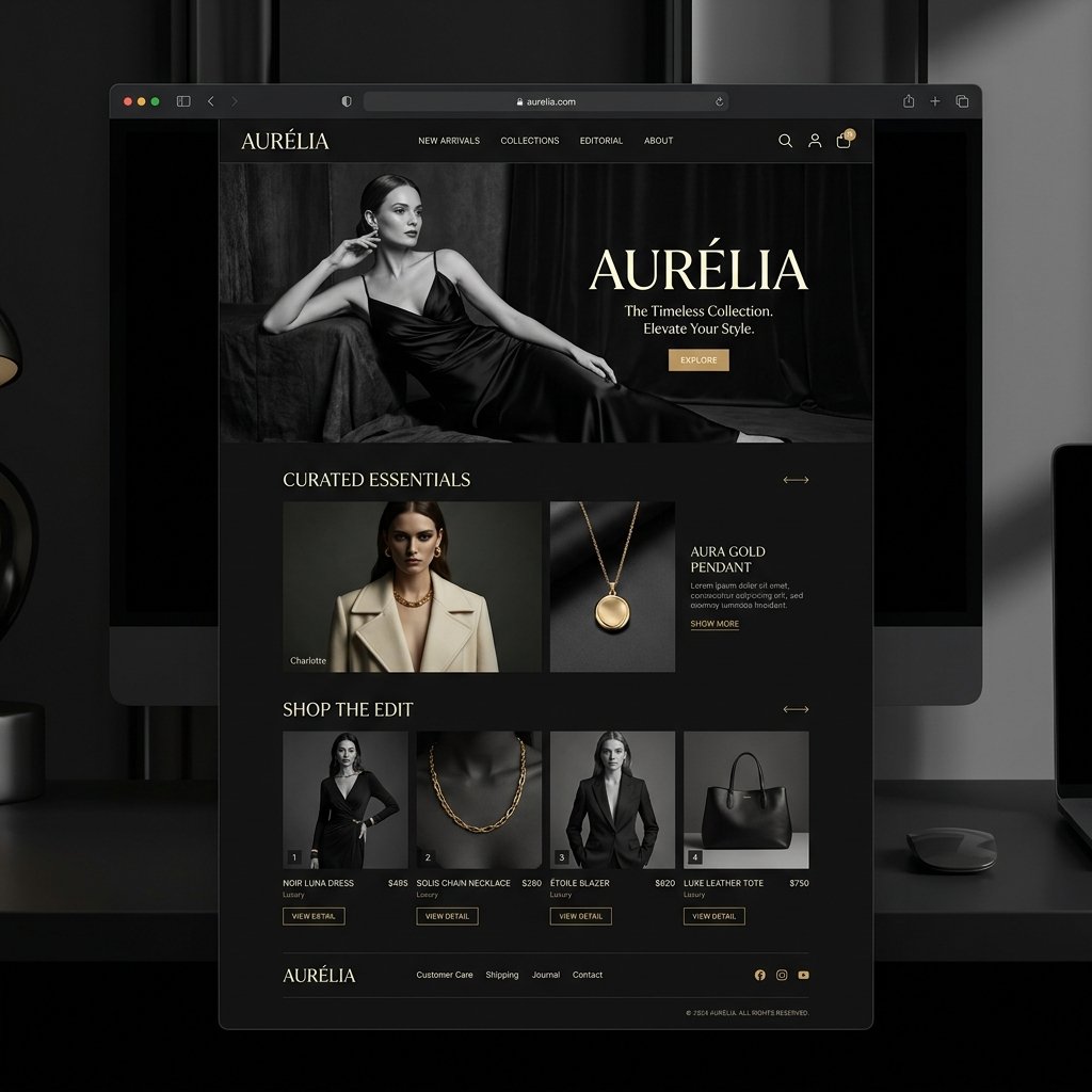 Custom Web Design Portfolio Project - Irennas Fashion Brand by SEO expert and web developer Syed Safi Ali